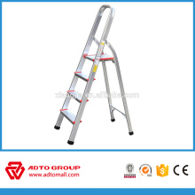 4step Hausleiter, hochklappbare Aluminium Leiter, Aluminium Stehleiter